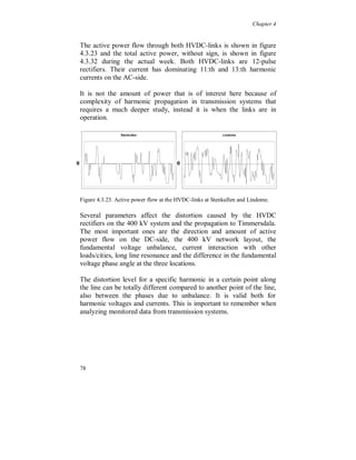 Chapter 4




Figure 4.3.18. Positive sequence components of the 3:rd harmonic current (dark)
and the fundamental voltage (light).




Figure 4.3.19. Negative sequence components of the 3:rd harmonic current (dark)
and the fundamental voltage (light).



72
 