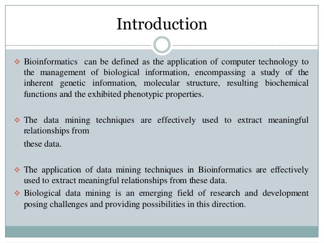 Thesis in bioinformatics