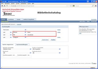 Sommersemester 2012   Dipl.-Bibl. Andrea Kruel   72
 