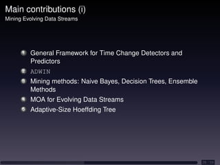 Adaptive Learning and Mining for Data Streams and Frequent Patterns | PDF