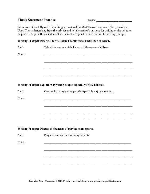 Thesis statement-practice1