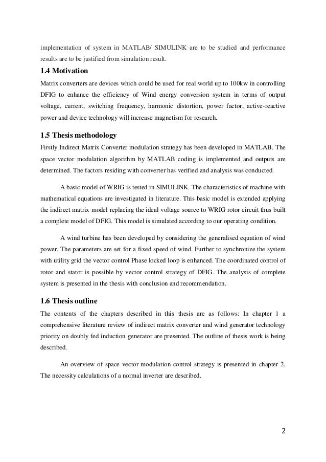 Matrix converter and phd thesis