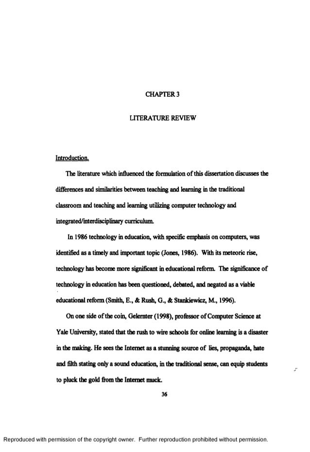 Dissertation education technology