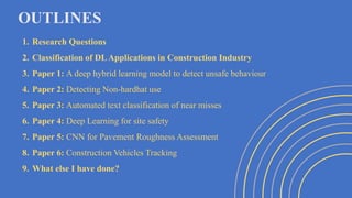 Applications of Deep Learning in Construction Industry | PPTX
