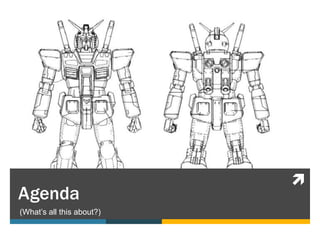 
Agenda
(What‟s all this about?)
 