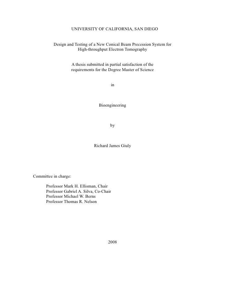 Master thesis testing