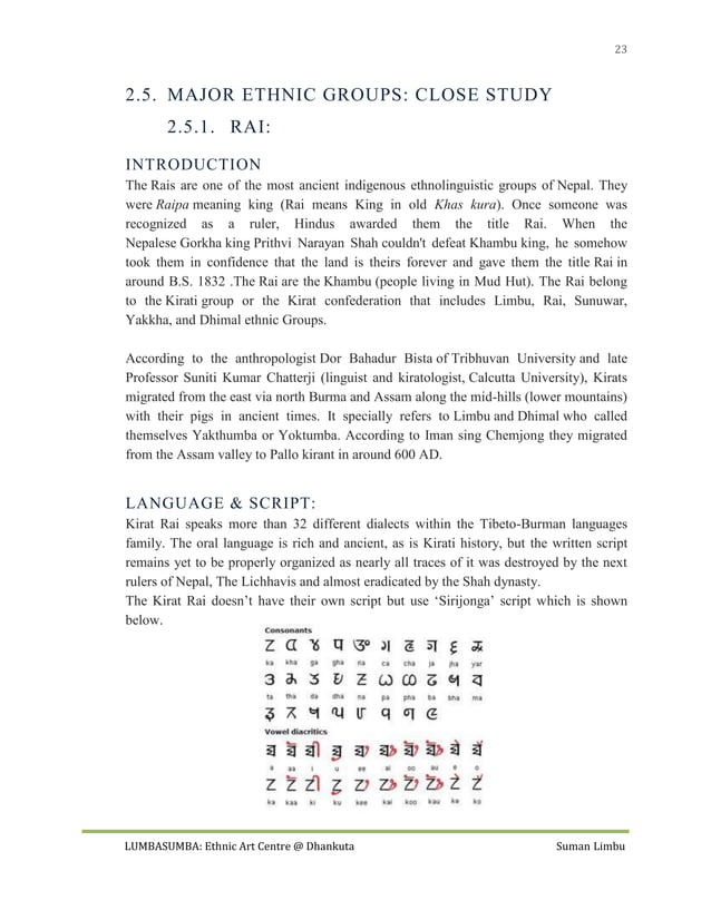 Thesis 2014 lumbasumba ethnic art centre dhankuta suman limbu