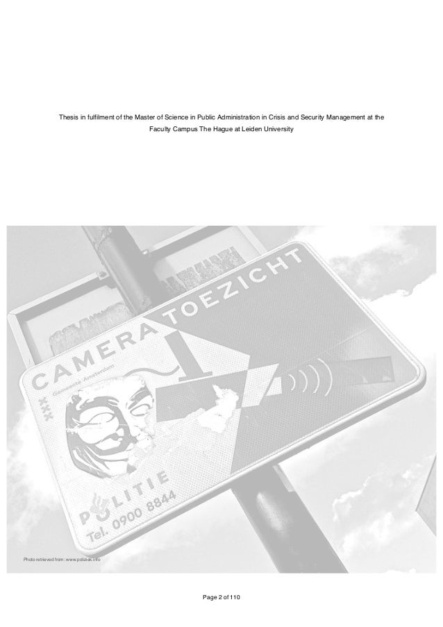Master security thesis