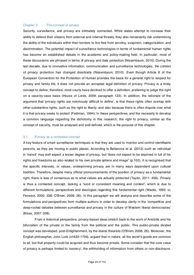 Thesis about privacy