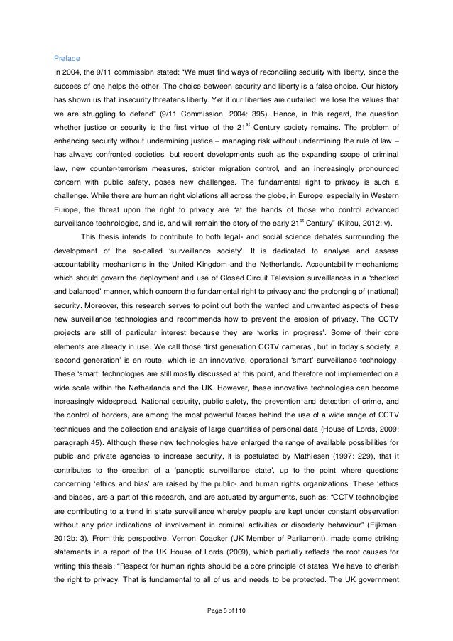 Thesis about privacy