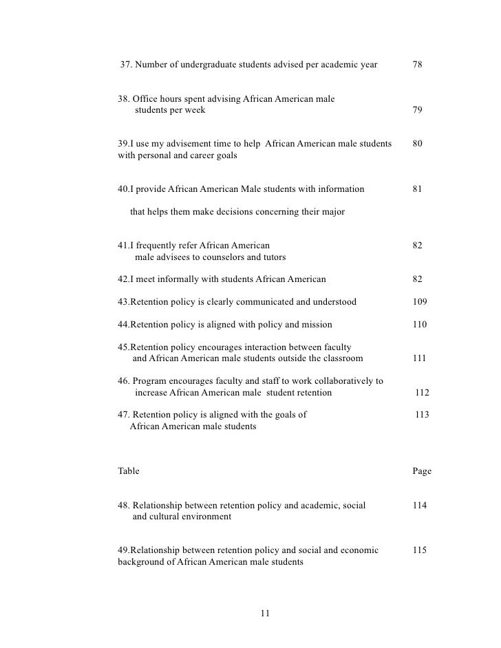 African american males student achievement dissertation