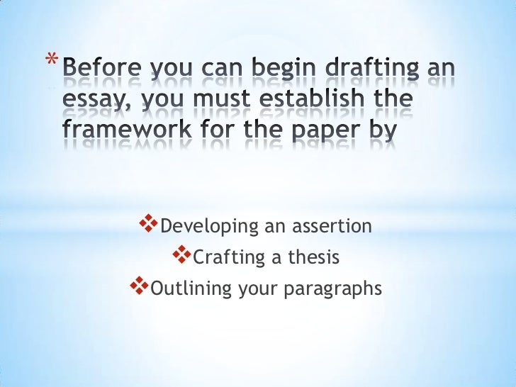Thesis argument outline