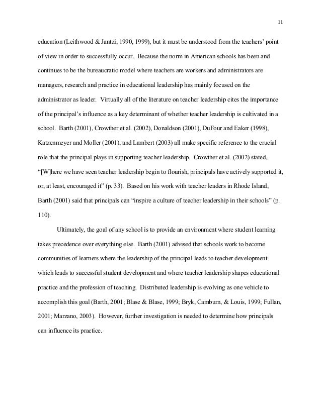 Phd thesis on teacher education