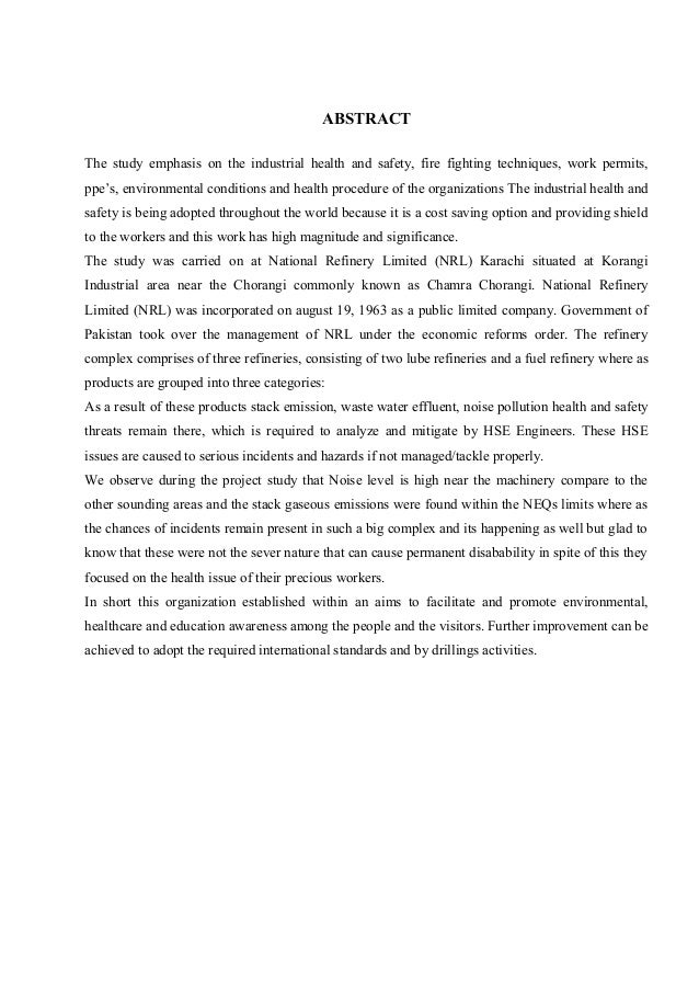 Health and safety dissertation image