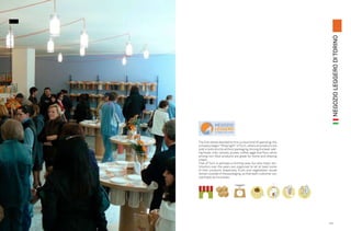 Chapter 2 I What has been done in the world to approach the problem




                                                                                                                                                NEGOZIO LEGGERO DI TORINO
                                                                            The first stores devoted to this curious kind of spending: the
                                                                            company began "Shop light" of Turin, where all products are
                                                                            sold in bulk strictly without packaging. Among the best-sell-
                                                                            ing foods, milk, cereals, pulses, coffee, eggs and flour, while
                                                                            among non-food products are great for home and shaving
                                                                            cream.
                                                                            That of Turin is perhaps a limiting case, but also major dis-
                                                                            tributors over the years are organized to let at least some
                                                                            of their products (especially fruits and vegetables) would
                                                                            remain outside of the packaging, so that each customer can
                                                                            use freely as he wishes .




                                                                                                                                              103
                                                                      102
 