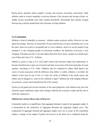 Inflation and its impact on livelihood A thesis | DOCX