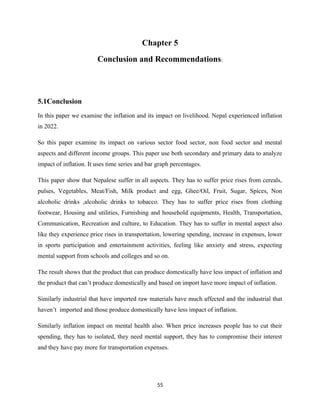 Thesis Inflation and its impact on livelihood | DOCX
