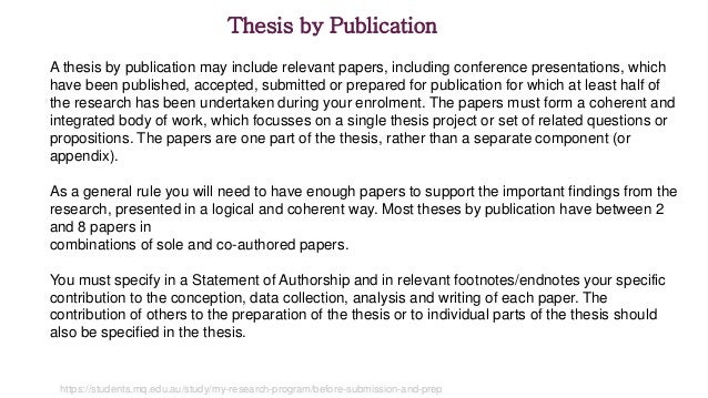 Dissertation by publication