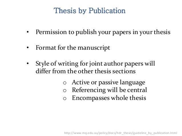 Dissertation by publication