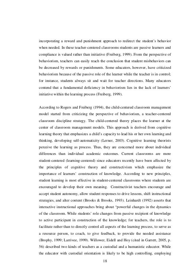Behaviour management in primary schools dissertation