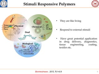Stimuli Responsive Aggregation and Assembly of Amphiphilic Polymers | PPT