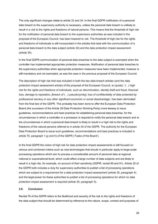 A de minimis rule for personal data breach notifications in the GDPR | PDF