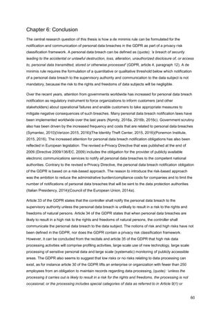 A de minimis rule for personal data breach notifications in the GDPR | PDF
