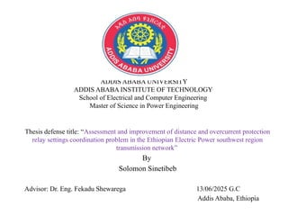 Thesis defince title for MSC degree program | PPTX