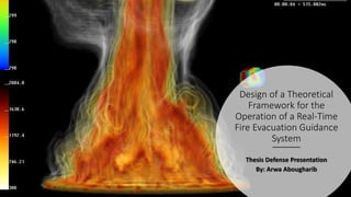 Design of a Theoretical
Framework for the
Operation of a Real-Time
Fire Evacuation Guidance
System
Thesis Defense Presentation
By: Arwa Abougharib
 