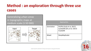 Map Deep Learning Exploring the potential of deep learning for map generalization | PPTX