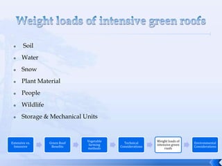 Vegetable farming methods on a green roof