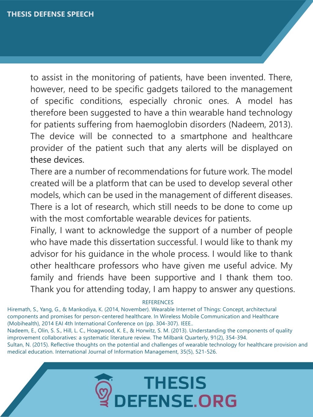 Thesis defense coding picture
