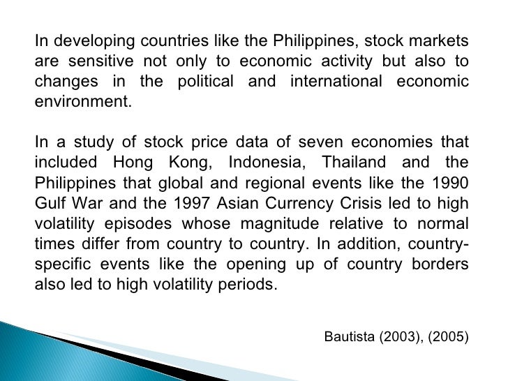 Thesis about economic crisis in the philippines