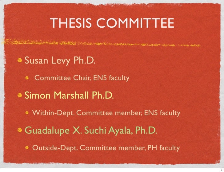 Dissertation chair typically selected