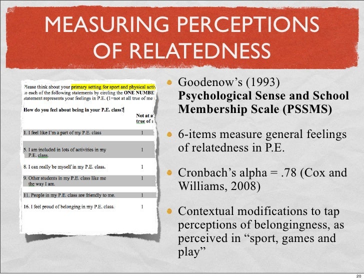 perceptions on belonging perceptions on belonging