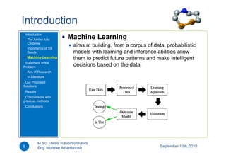 Disulfide Connectivity Prediction Using Machine Learning Approaches | PDF
