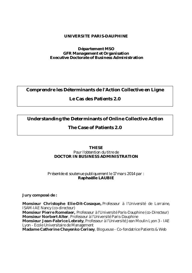 Dissertation on web 2 marketing dauphine