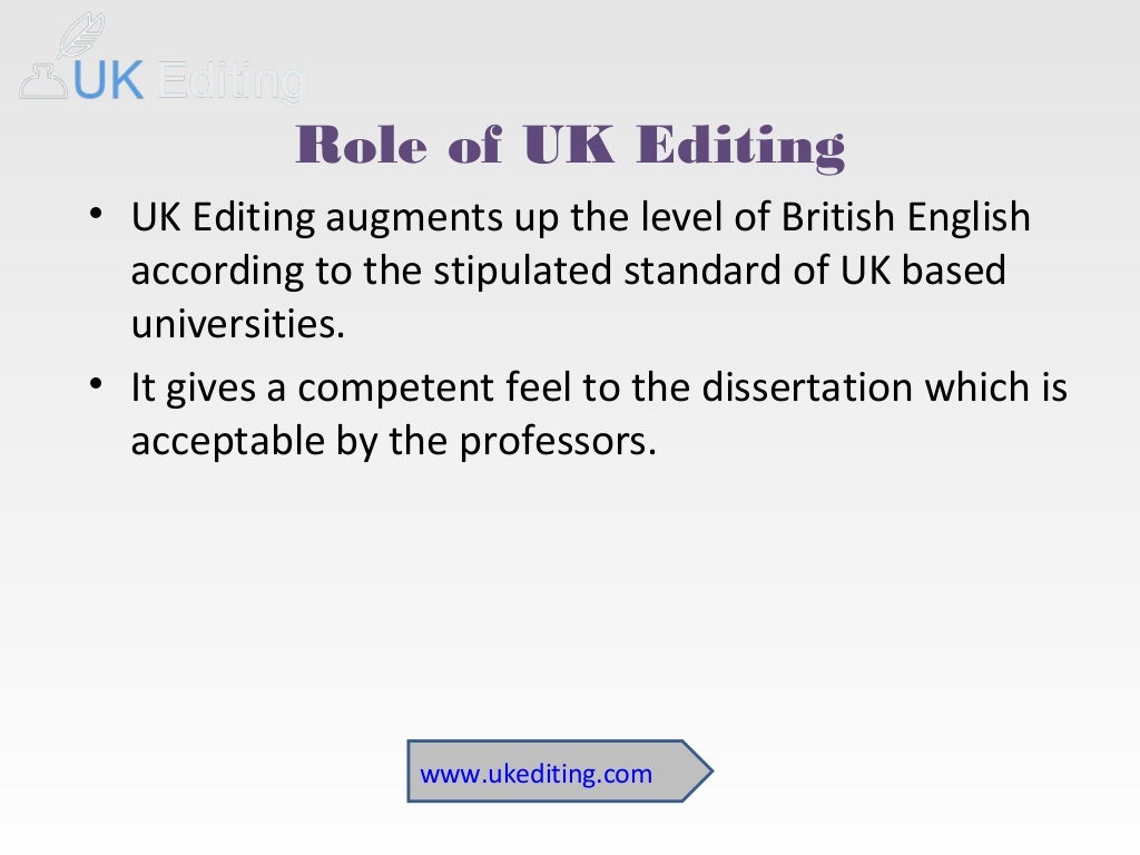 Thesis editing services