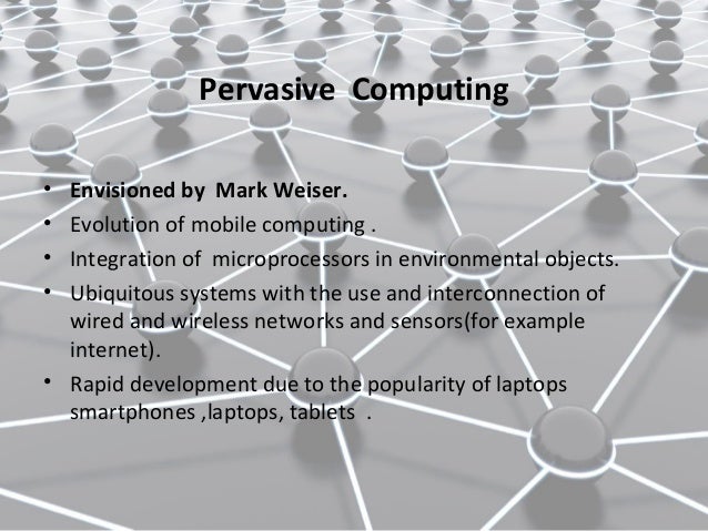 Ubiquitous computing master thesis