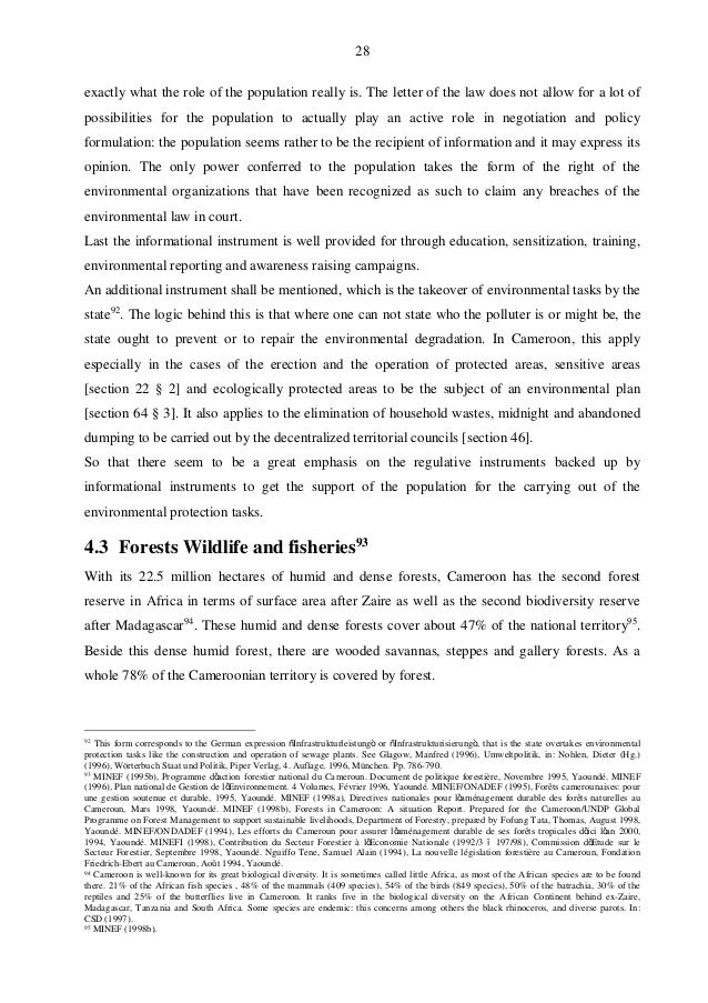 Dissertation environmental