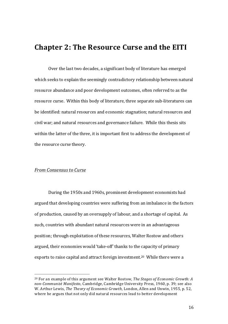 Auty sustaining development in mineral economies the resource curse thesis