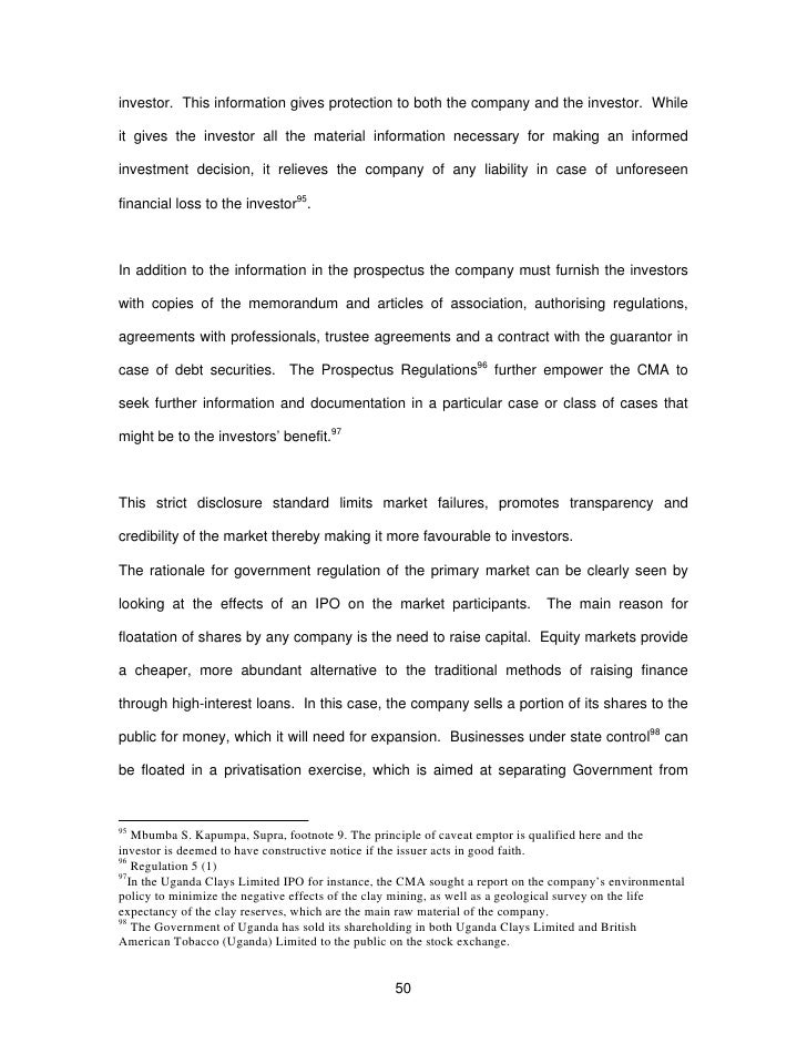 Finance undergraduate thesis