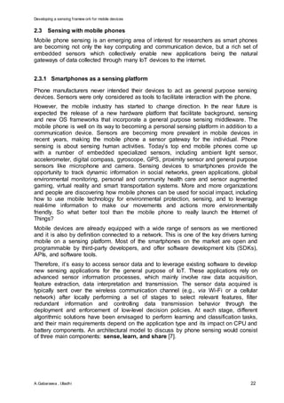 Developing a sensing framework for mobile devices | DOCX