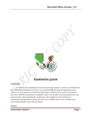 For The Project Of Examination System | DOC