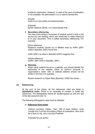 Thesis guidelines | PDF
