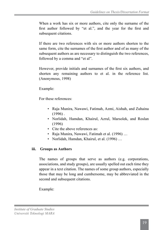 UiTM Thesis guidelines 2013 | PDF