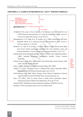 UiTM Thesis guidelines 2013 | PDF