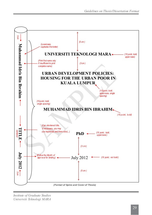 uitm library thesis
