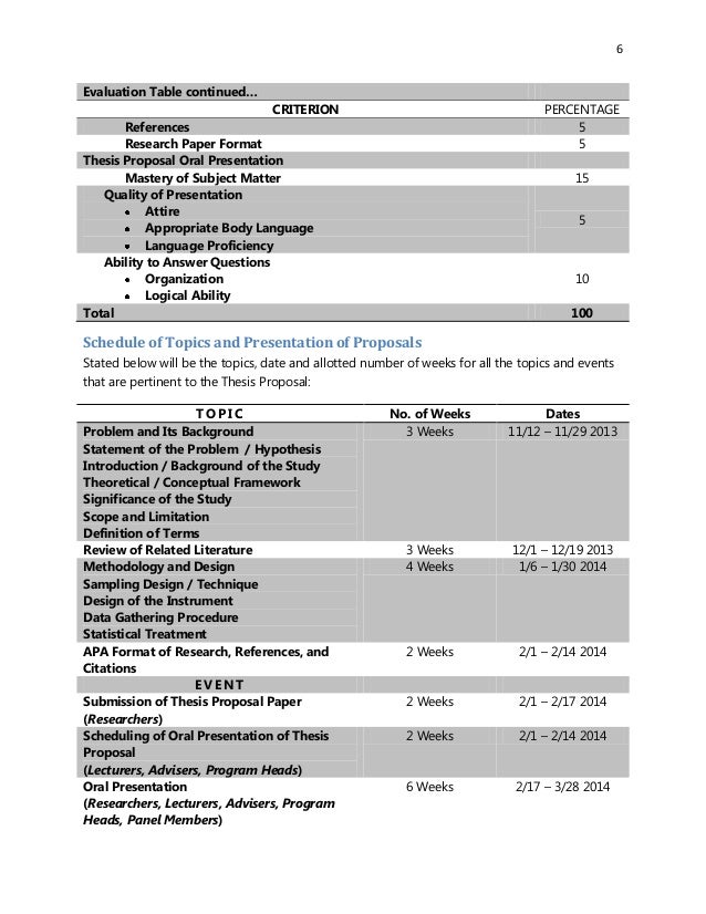 Master thesis form