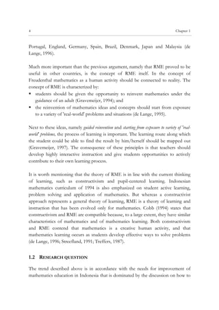 Visual Problem Freudenthal Rme Thesis hadi About RME in Indonesia teching geometri | PDF